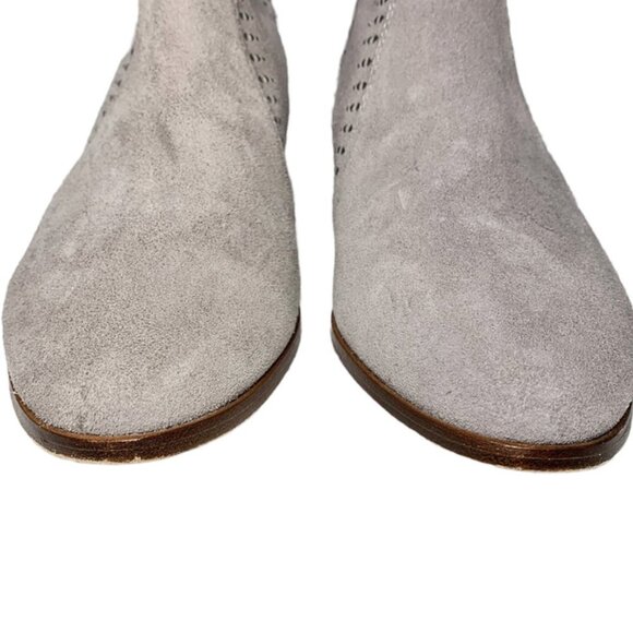 JOIE Lucy Suede Studded Zip Bootie - Picture 4 of 9